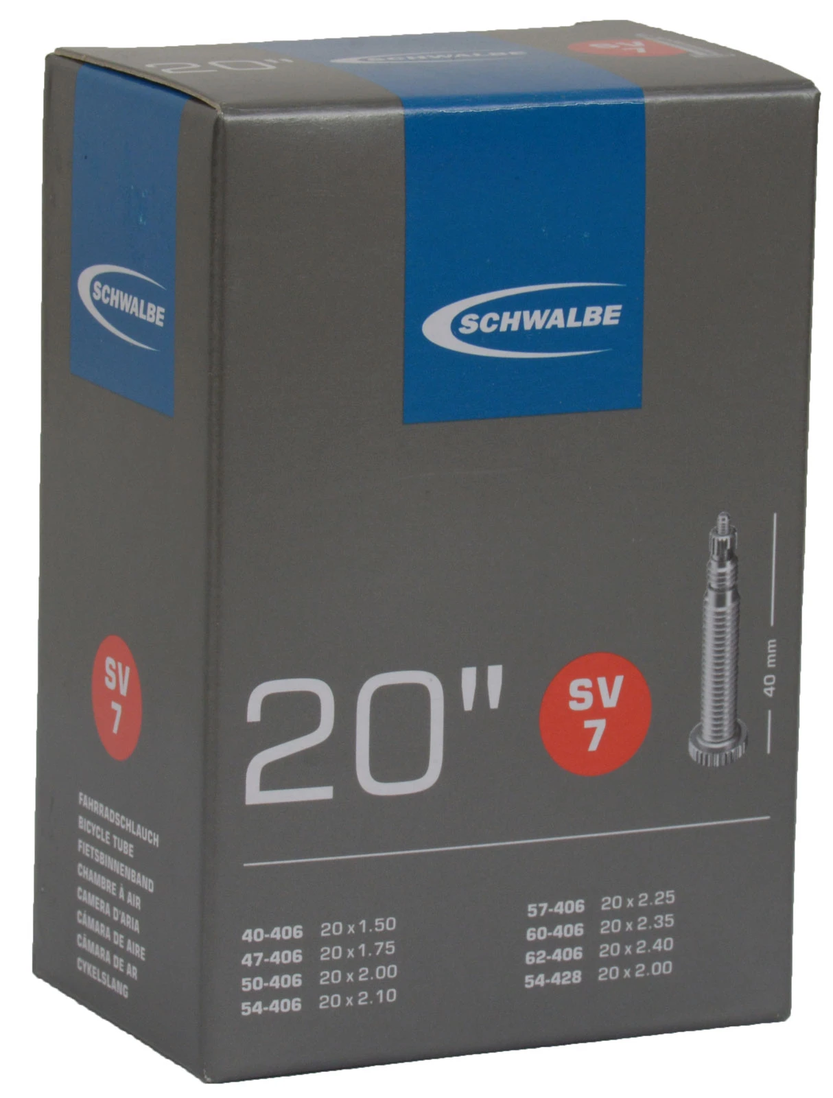 Schwalbe Chambre à Air SV 7 Pour 20