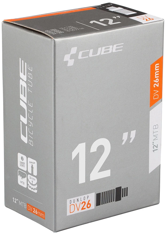 Cube Chambre à Air Junior/MTB 12" DV 26mm 3 Cube Chambre à Air Junior/MTB 12" DV 26mm