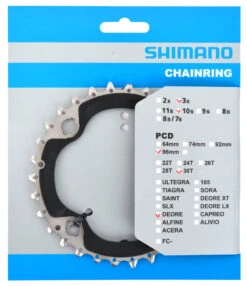 Shimano DEORE Plateau Pour FC-M6000-3 40/30/22 Dents -Vélo Pièces Magasin DEORE FC M6000 3 30T