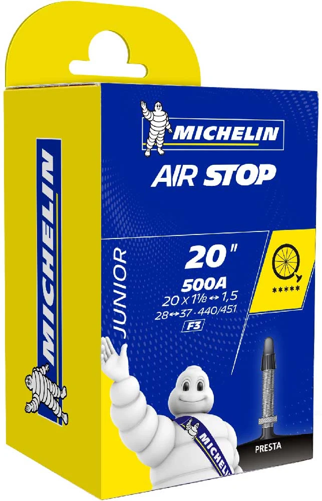 Michelin Chambre à Air F3 Airstop 20" Junior 3 Michelin Chambre à Air F3 Airstop 20" Junior
