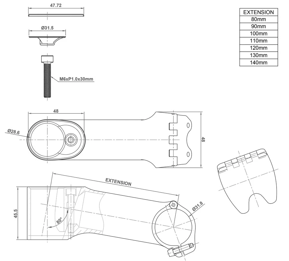 RITCHEY Potence WCS Chicane 31,8mm 8 RITCHEY Potence WCS Chicane 31,8mm – Image 6