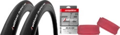 Vittoria Rubino Pro IV 23-622 G2.0 Set De 2 Pneus + Competition Latex 19/23