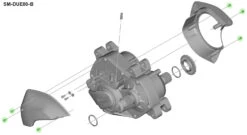 Shimano Vis De Fixation Pour Boîtier STEPS SM-DUE80 -Vélo Pièces Magasin Shimano Befestigungsschrauben fur Steps Gehause SM DUE80 Y72G98010 c