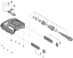 Shimano Pins De Rechange Pour PD-T8000 / PD-EH500 (8 Pièces) -Vélo Pièces Magasin Shimano Ersatzpins fur PD T8000 8 Stuck 20050604 c