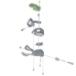 Shimano Indicateur De Vitesse Pour SL-M8000 Gauche -Vélo Pièces Magasin Shimano Ganganzeige SL M8000 links Y03L98050 c