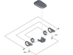 Shimano Écran STEPS SC-E6010 Avec Support -Vélo Pièces Magasin Shimano Steps Display SC E6010 mit Halter KSCE6010 c