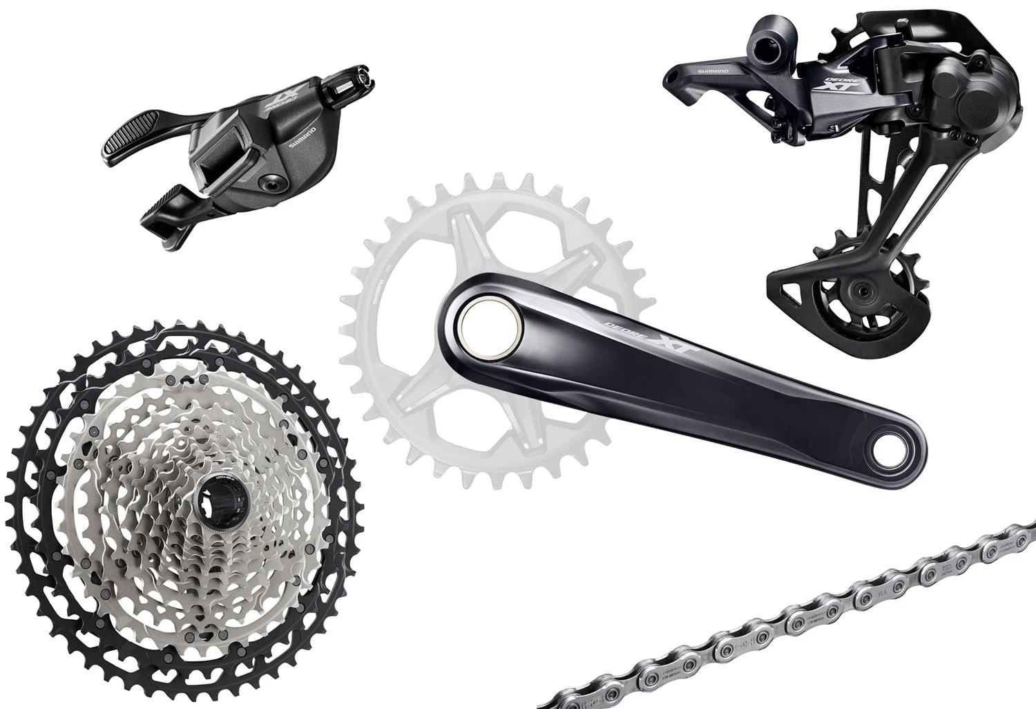 Shimano XT M8100 Groupe 1x12 Vitesses I-Spec EV 3 Shimano XT M8100 Groupe 1x12 Vitesses I-Spec EV