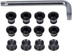 FSA Boulons De Plateaux Torx Noir (12 Piéces)