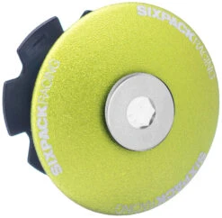 Capuchon Ahead Menace 1 1/8 -Vélo Pièces Magasin sixpack aheadcap menace electric green e